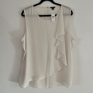 *NWT* Ann Taylor Tank with Ruffle - Size XL